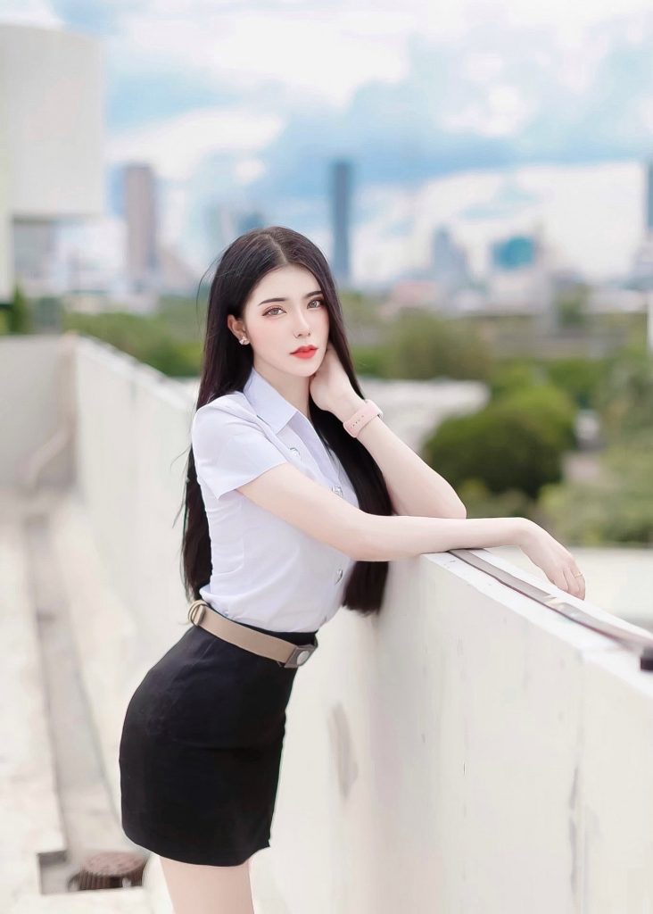 น้องมายด์ นักศึกษามหาวิทยาลัยหอการค้าไทย UTCC ที่สวยแซ่บ เด็ดทุกภาพ