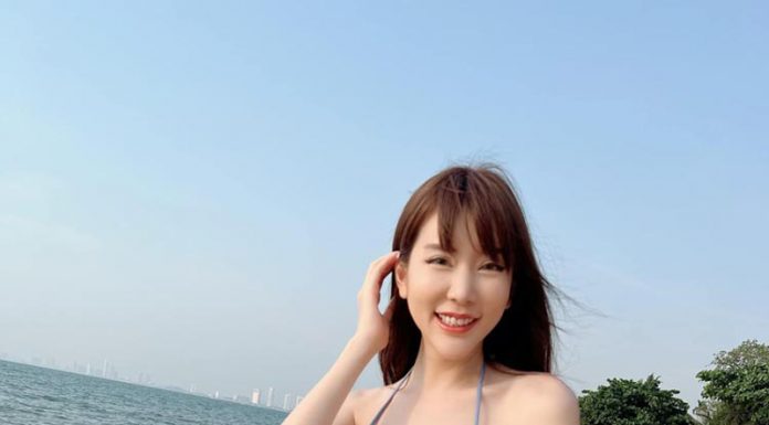 ภา ภาวิณี อวดอกสะบึม ริมหาดพัทยา สว่างจ้ากระแทกตามาก ภา ภาวิณี