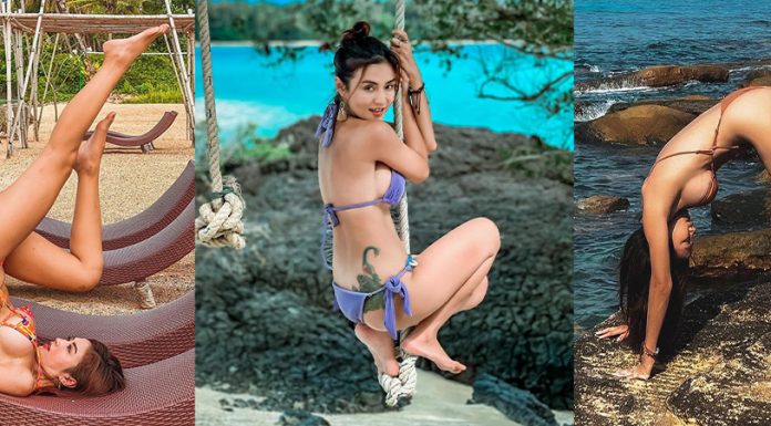 เชอรี่ สามโคก เที่ยวทะเล โพสท่าธรรมดาโลกไม่จำ ท่ายากเธอเยอะ ! เชอรี่ สามโคก