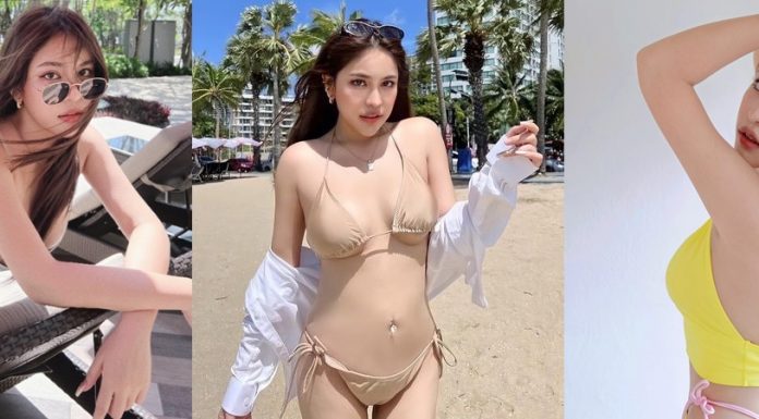 นาฟ ฉัฐนันท์ สาดความเซ็กซี่รัว ๆ โชว์เจาะสะดือ ในชุดบิกินีตัวจิ๋ว แซ่บเว่อร์ ! นาฟ ฉัฐนันท์